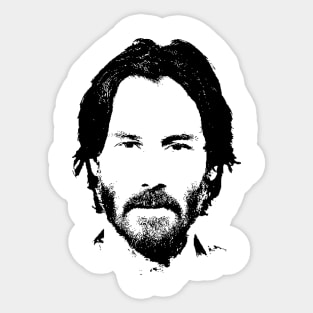 Keanu Reeves pop art portrait Sticker